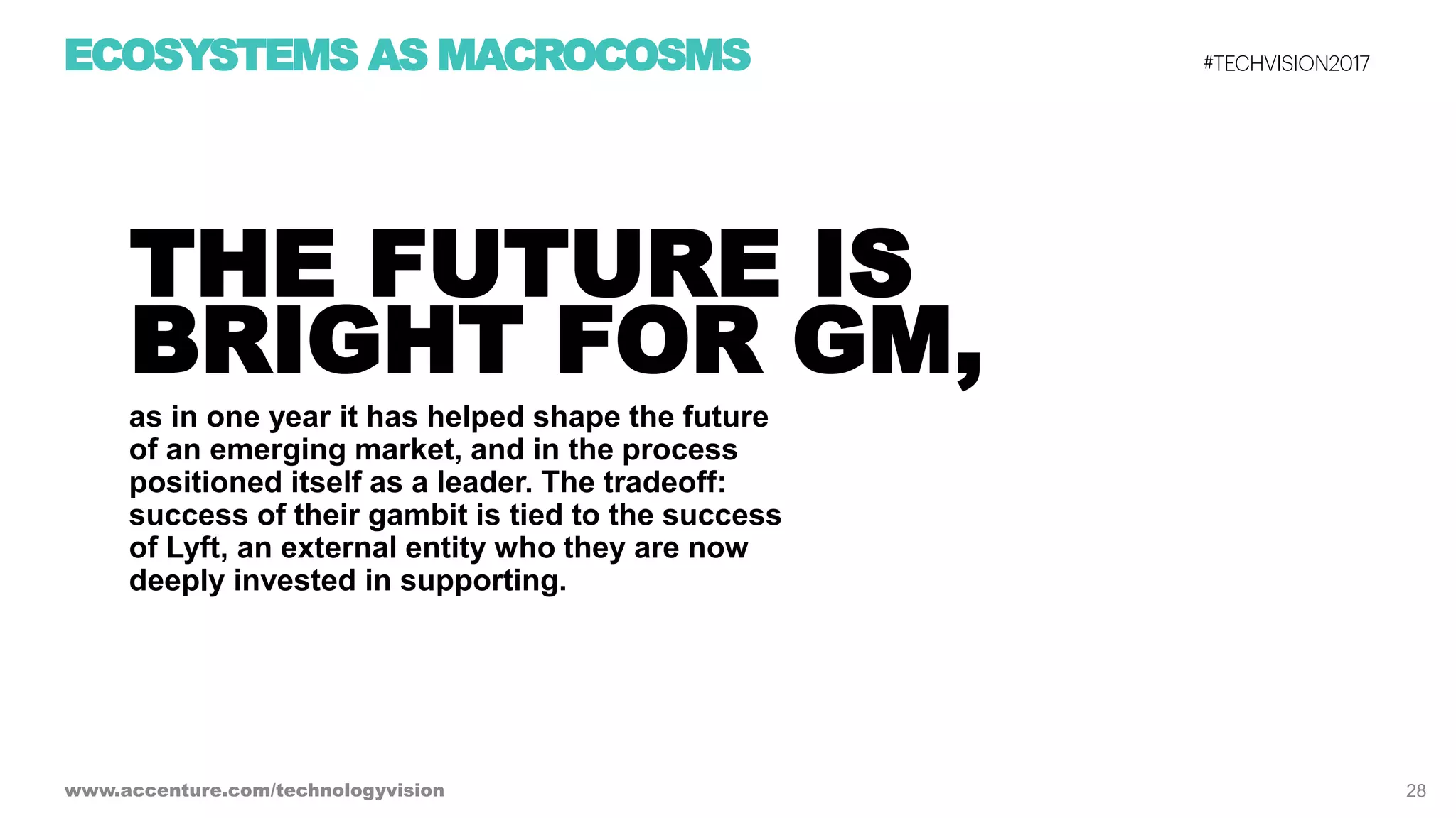 Ecosystem Power Plays - Tech Vision 2017 Trend 2