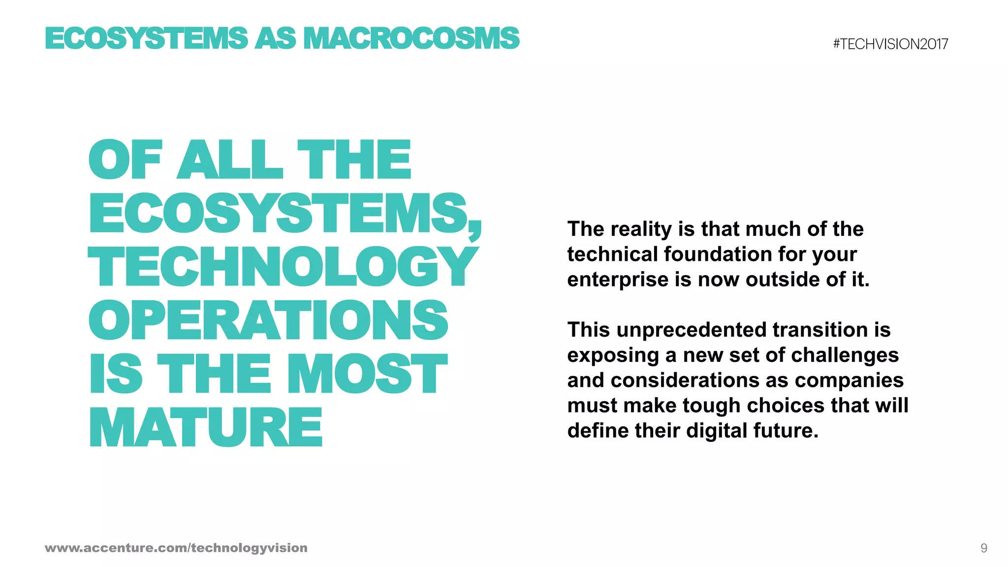 Ecosystem Power Plays - Tech Vision 2017 Trend 2