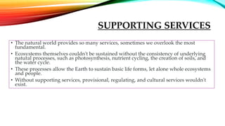 Ecosystem services | PPTX
