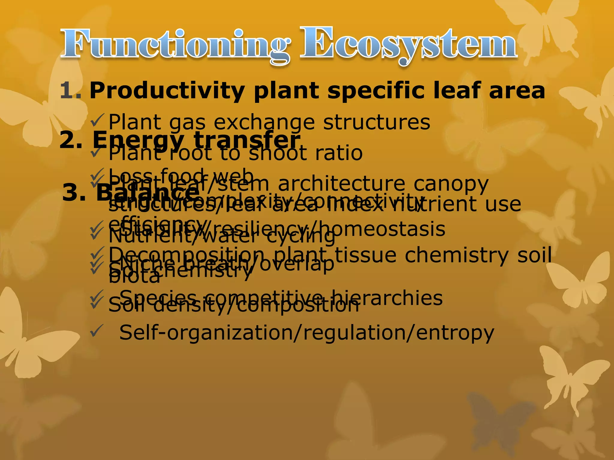 Ecosystem structure and function | PPTX