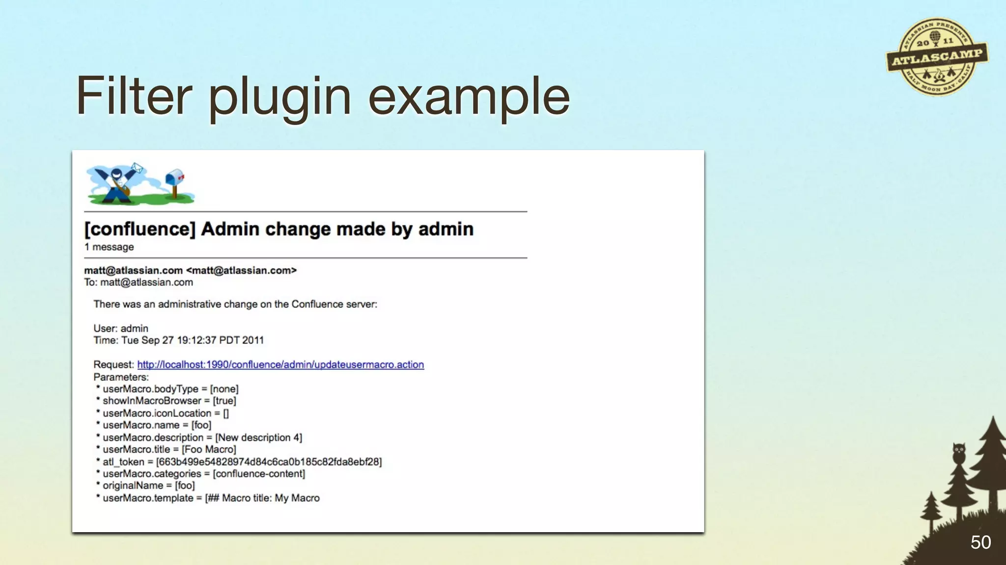 Filter plugin example




                        50
 