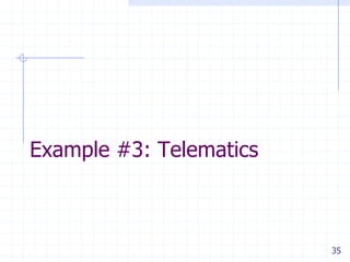 35
Example #3: Telematics
 