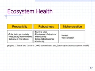 57
Ecosystem Health
 