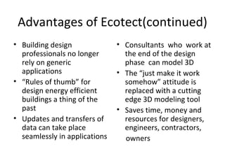 Ecotect Presentation9182011 | PPT