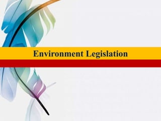 Environment Legislation
 
