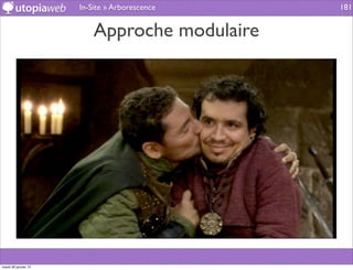 In-Site » Arborescence   181


                          Approche modulaire




mardi 29 janvier 13
 