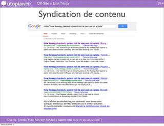Off-Site » Link Ninja                                  314


                                 Syndication de contenu




        Google : [intitle:"How Newegg handed a patent troll its own ass on a plate"]
mardi 29 janvier 13
 
