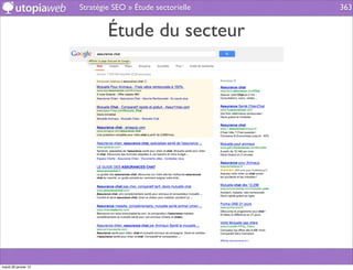 Stratégie SEO » Étude sectorielle   363


                              Étude du secteur




mardi 29 janvier 13
 