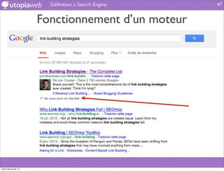 Déﬁnition » Search Engine   47


                      Fonctionnement d’un moteur




mardi 29 janvier 13
 