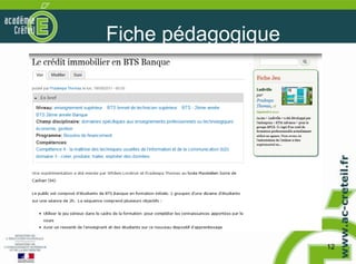 Fiche pédagogique




                    12
 