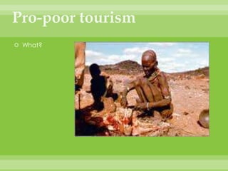 Pro-poor tourismWhat?
