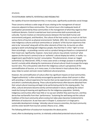 Ecotourism development and principles and management | DOCX