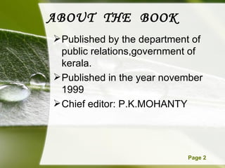 Eco tourism in kerala | PPT