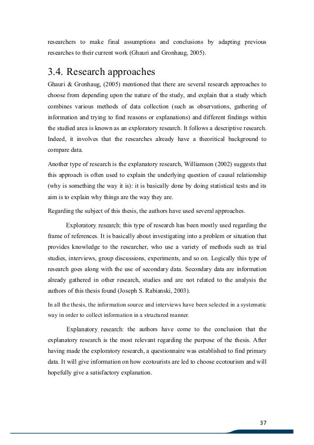Thesis ecotourism india