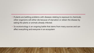 Ecotoxicology &amp; ecotoxicity