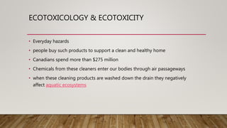 Ecotoxicology &amp; ecotoxicity