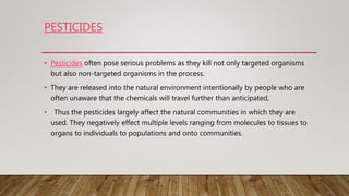 Ecotoxicology &amp; ecotoxicity