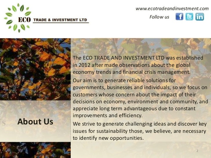 Eco Trade and Investment Ltd