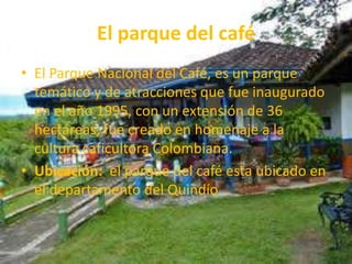 Ecoturismo en ColombiaEl turismo ecológico o ecoturismo se relaciona en el mundo con los viajes responsables a áreas naturales que preservan y conservan el ambiente y el bienestar de las poblaciones locales.Es por esto que a través de ecoturismo se muestra al viajero las bellezas naturales con las que cuenta Colombia, respetando siempre el entorno natural y sus habitantes.