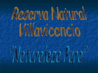 &quot;Naturaleza Pura&quot; Reserva Natural  Villavicencio 
