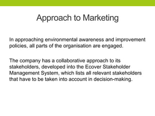 Ecover System Ecover Green Digital Marketing Strategy | PPTX