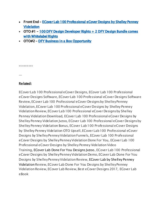 ECover Lab 100 Professional eCover Designs Software Review