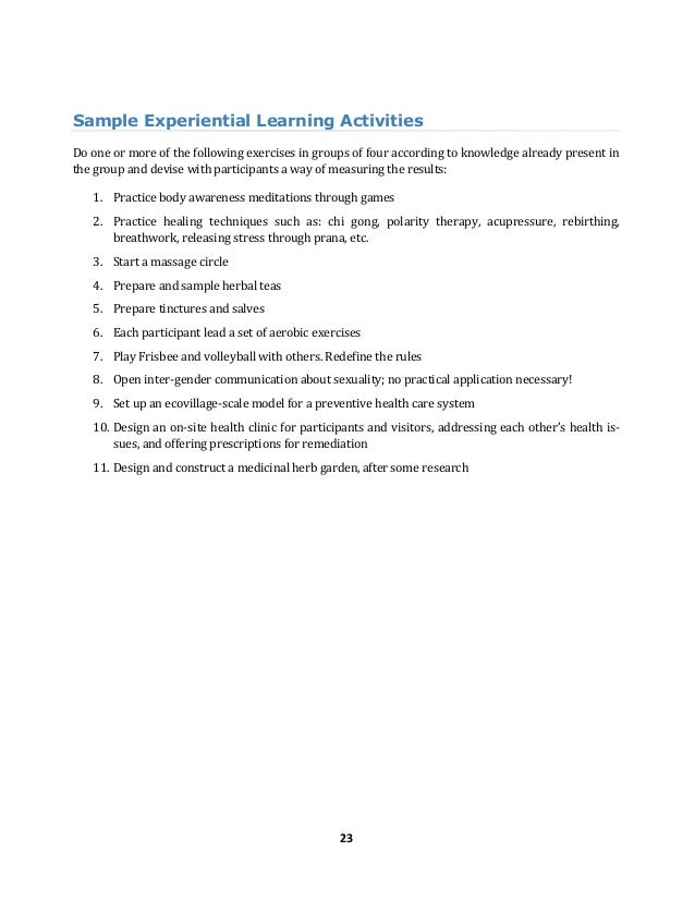 24 23 sample experiential