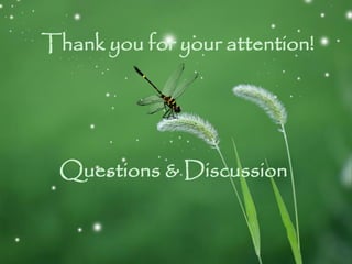 Thank you for your attention!
Questions & Discussion
 