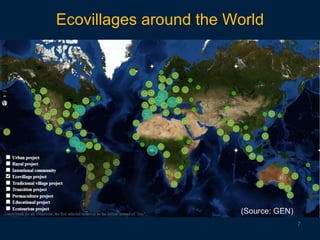 Ecovillages around the World
7
(Source: GEN)
 