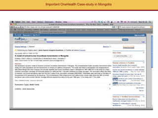 EcoHealth approach to control of zoonotic emerging infectious diseases in Southeast Asia: Sharing the experiences