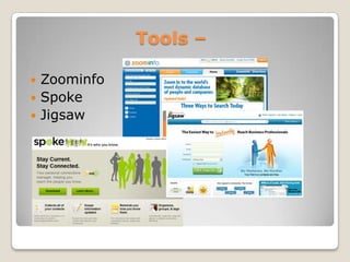 Tools C ZoominfoSpokeJigsaw
