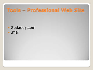 Tools C Professional Web SiteGodaddy.com.me
