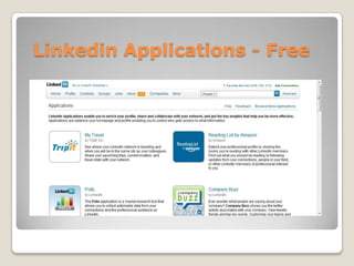 Linkedin Applications - Free