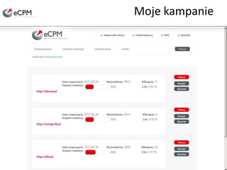 Moje kampanieMożliwa dynamiczna zmiana!