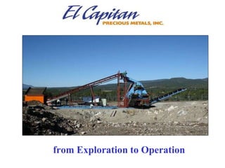 from Exploration to Operation 
 
