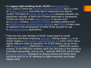 Tunnel Diodes, OLED , Varactor Diode | PPTX