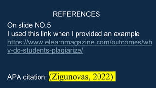 REFERENCES
On slide NO.5
I used this link when I provided an example
https://www.elearnmagazine.com/outcomes/wh
y-do-stude...