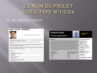 EX. DE PRÉSENTATION
 