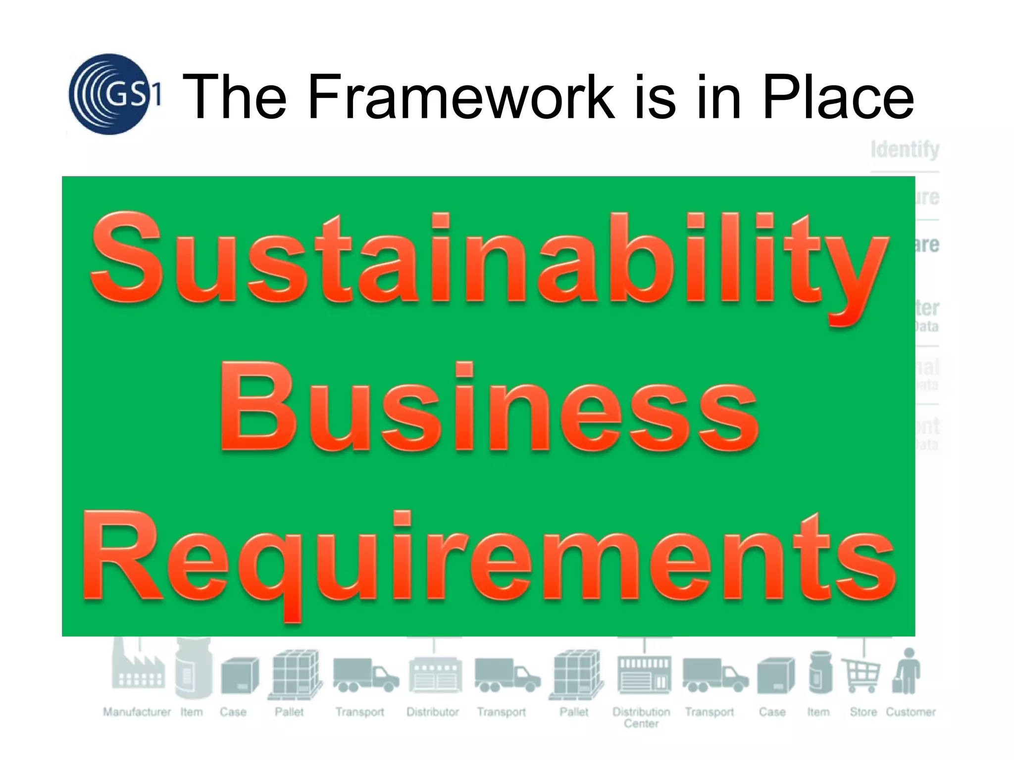 The Framework is in Place So, what else is needed 