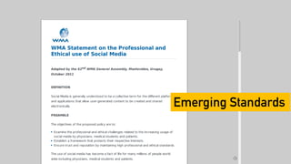Exploring the Professional and Ethical Standards of Using Social Media as a Tool in Medicine 