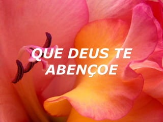 QUE DEUS TE
ABENÇOE

 