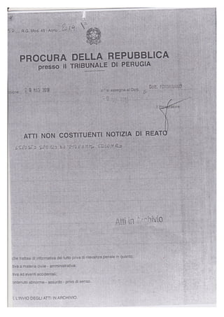 EC_ DOCUMENTAZIONE da Procura della Repubblica Costituzione Italia sede ...
