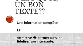 Ecrire pour internet et les blogs