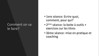 Ecrire pour internet et les blogs