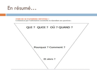 En résumé…  