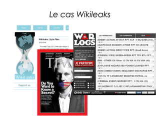 Le cas Wikileaks
 