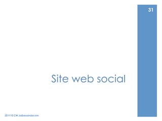 31




                           Site web social


201110 CW Jaibesoindecom
 