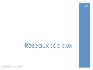 34




                           Réseaux sociaux


201110 CW Jaibesoindecom
 