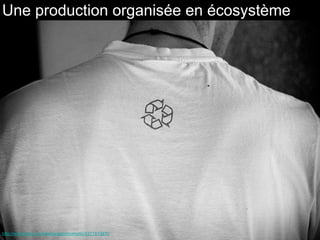 Une production organisée en écosystème
http://www.flickr.com/photos/apochromatic/4371513270
 