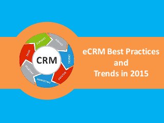 eCRM Best Practices
and
Trends in 2015
 
